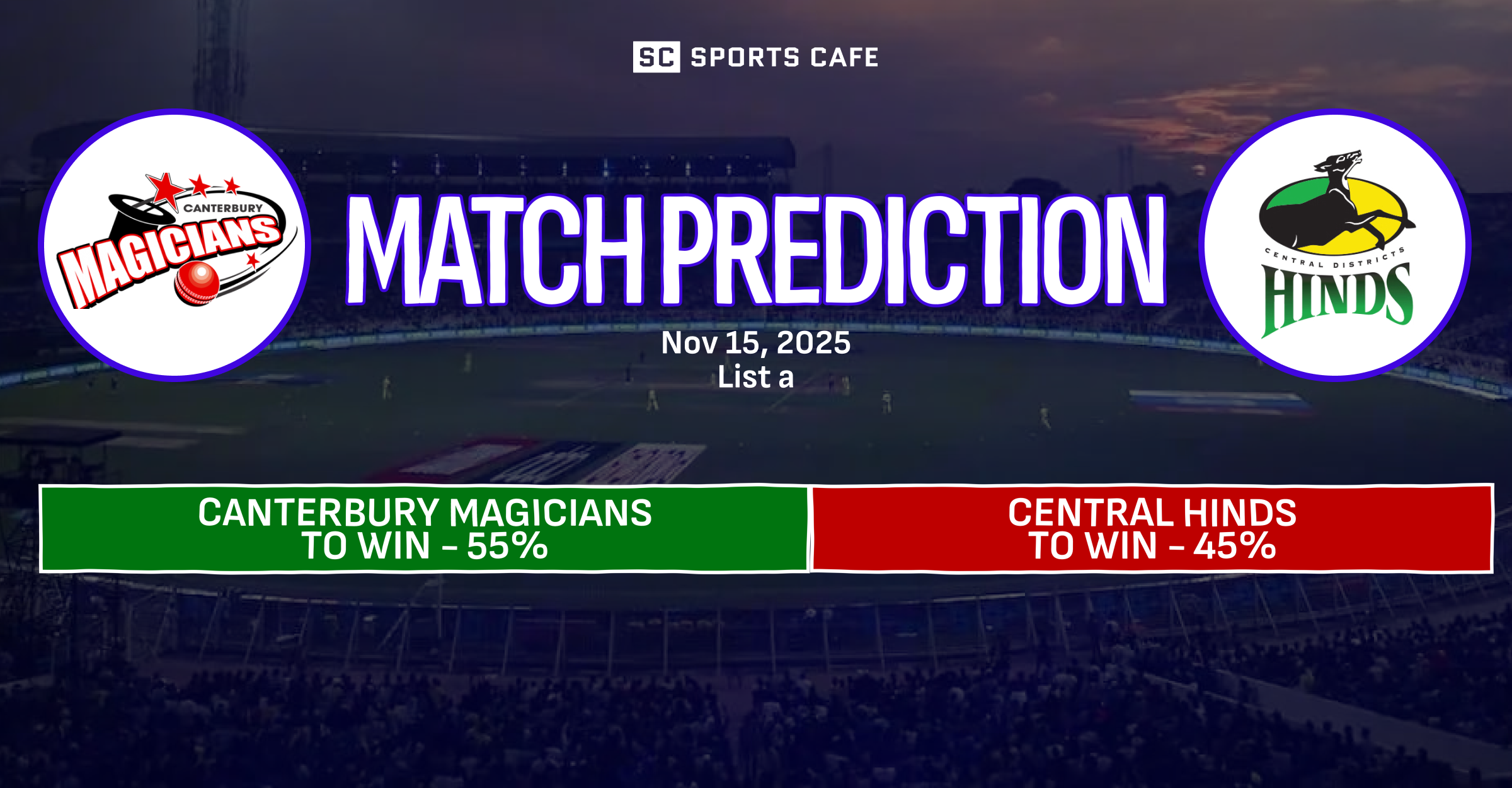 Central Hinds vs Canterbury Magicians